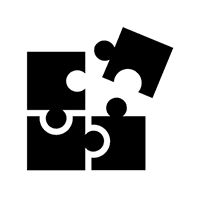 icons of puzzle pieces interlocking